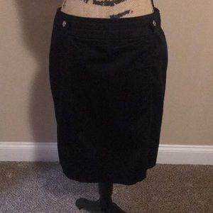 Whbm size 6 black skirt